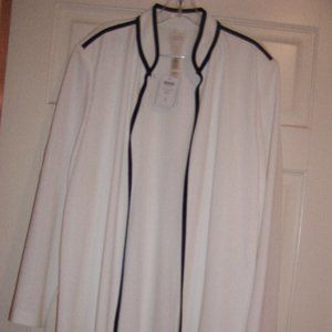 Chico's White long Blazer.  New with Tags. Size 3 - XL Very dressy